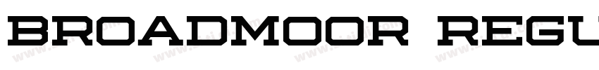 Broadmoor Regular字体转换